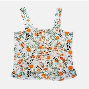 JOIE Linen‎ Blend Fruit Print Top